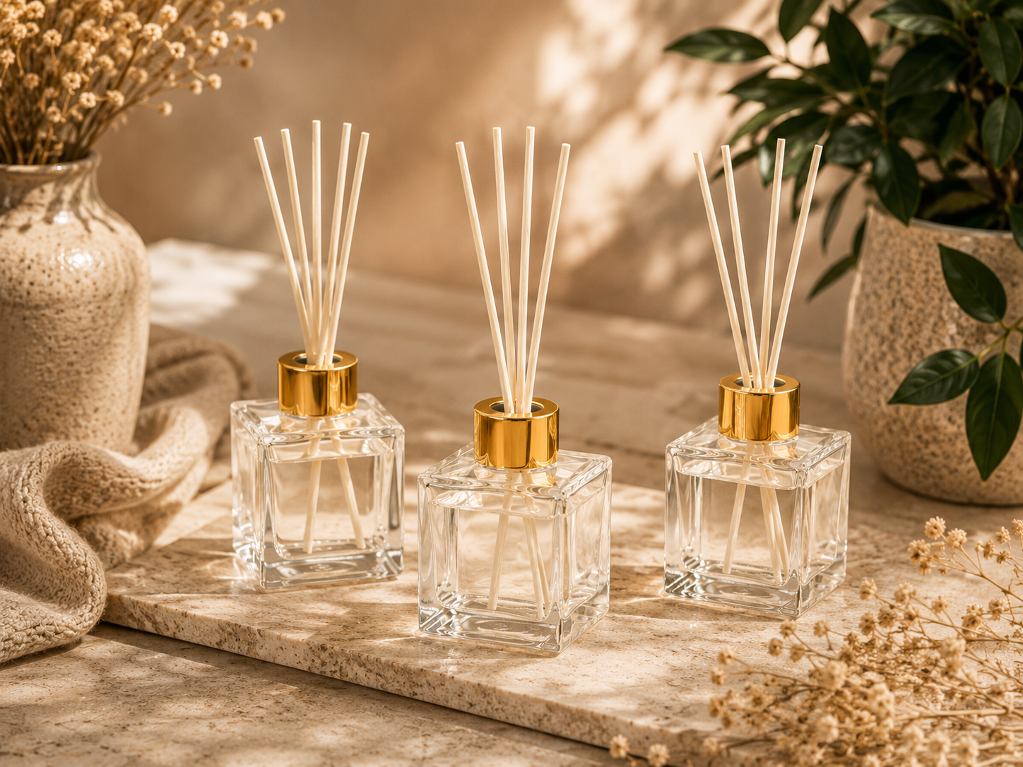 Diffuser αρωμάτων χώρου ΕσωΦως σε γυάλινα μπουκάλια